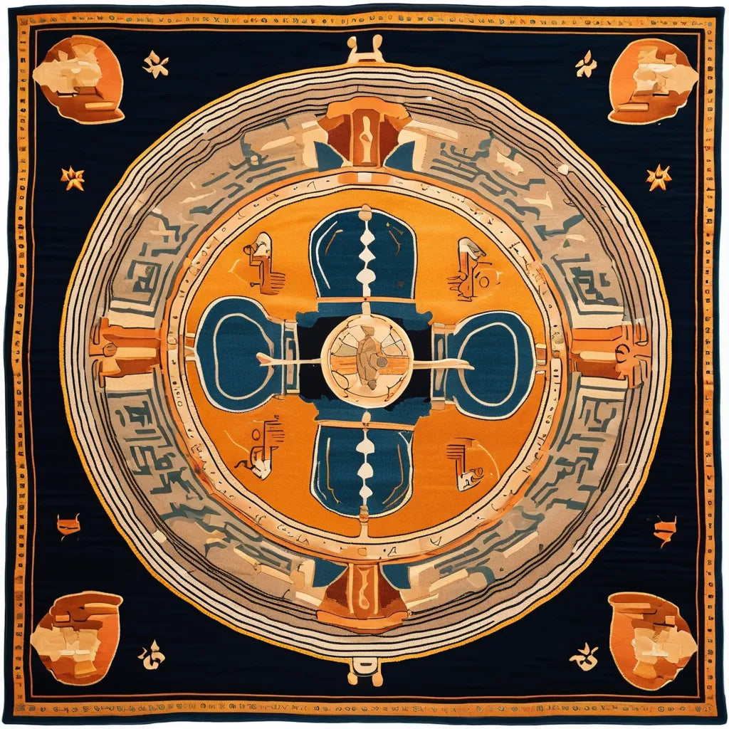 Personalized Handwoven Rug with your loved one's Zodiac sign - Gemini