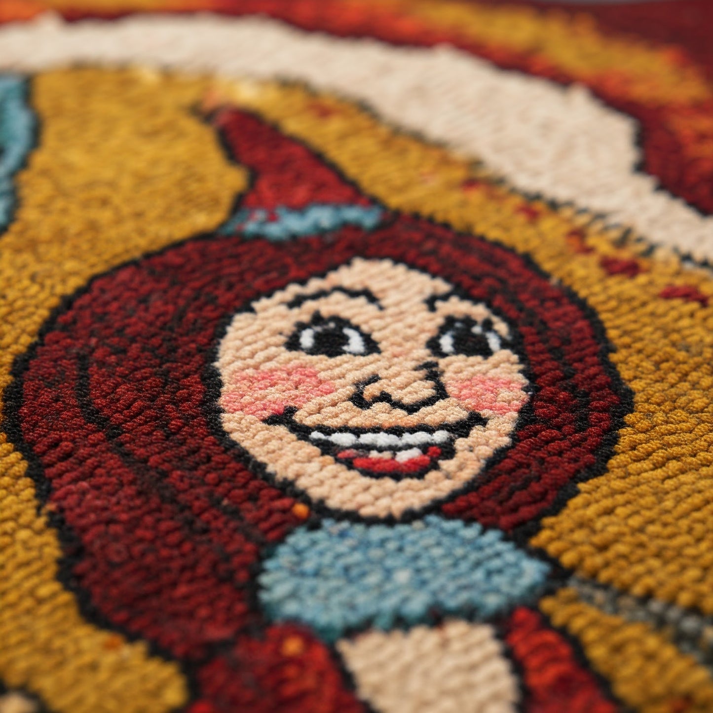 Customized Handwoven Rug for Kids Playroom - Comical Characters