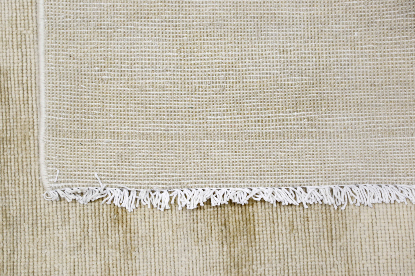 Beige & Bronze Premium Handwoven Pure Wool Chobrang Rug, 3ft 2in x 9ft 7in