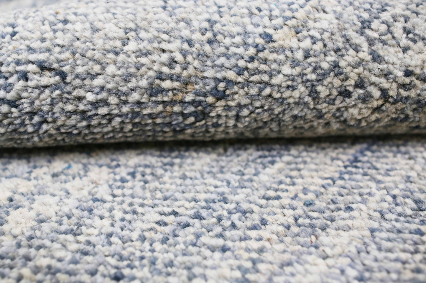 Blue & Silver Premium Handwoven Pure Wool Chobrang Rug, 9ft 0in x 12ft 0in