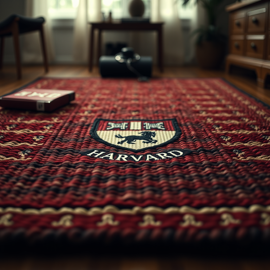 Personalized Hand-Knotted Rug to Celebrate Your Loved One's Graduation - Harvard University