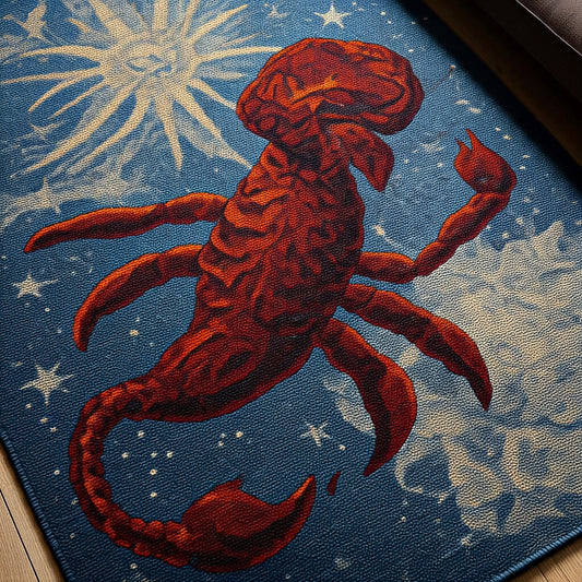 Personalized Handwoven Rug with your loved one's Zodiac sign - Scorpio