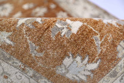 Rust & Ivory Premium Handwoven Pure Wool Chobrang Rug, 2ft 8in x 3ft 11in
