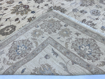 Beige Premium Handwoven Pure Wool Chobrang Rug, 9ft 0in x 12ft 0in