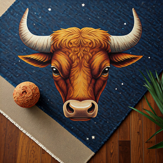 Personalized Handwoven Rug with your loved one's Zodiac sign - Taurus