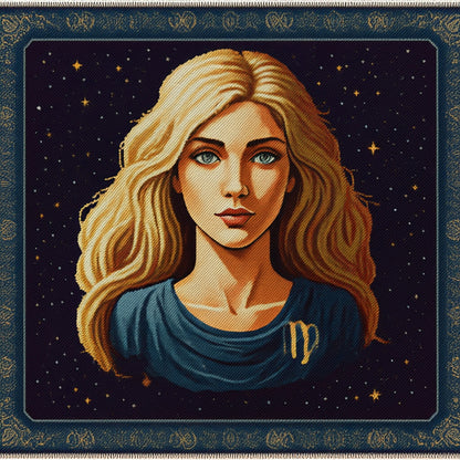 Personalized Handwoven Rug with your loved one's Zodiac sign - Virgo