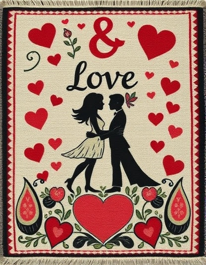 Eternal Love, Hand-Knotted, Personalized Rug - A Timeless Expression of Love