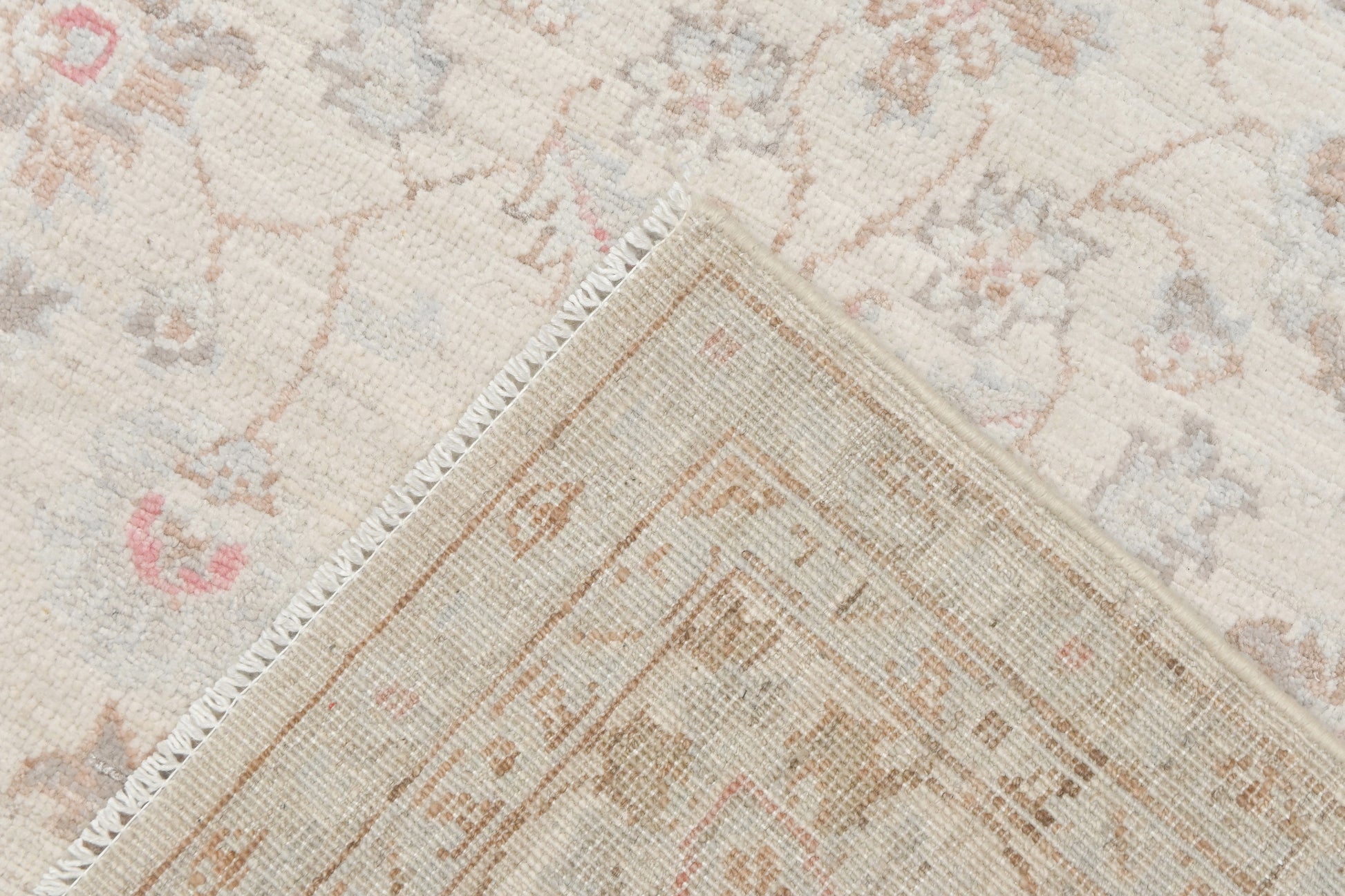 ivory & premium handwoven pure wool chobrang rug, 5ft 7in x 7ft 9in