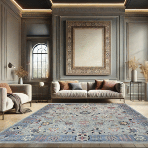 beige & grey premium handwoven pure wool sultanabad rug, 8ft 0in x 10ft 0in