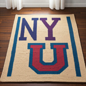 personalized hand knotted rug to celebrate your loved one's graduation columbia university