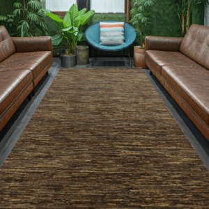 brown premium handwoven pure wool gaba rug, 3ft 0in x 8ft 0in